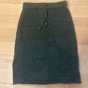 Misha & Puff Dark Green Knit Skirt